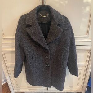 Trina Turk Wool‎ & Alpaca Coat Brown Size 4 EUC